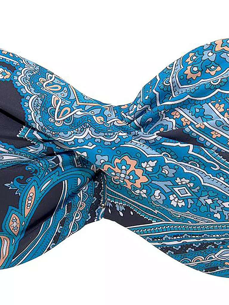 LASCANA | Damen Bikinioberteil Bandeau Sparkle | blau