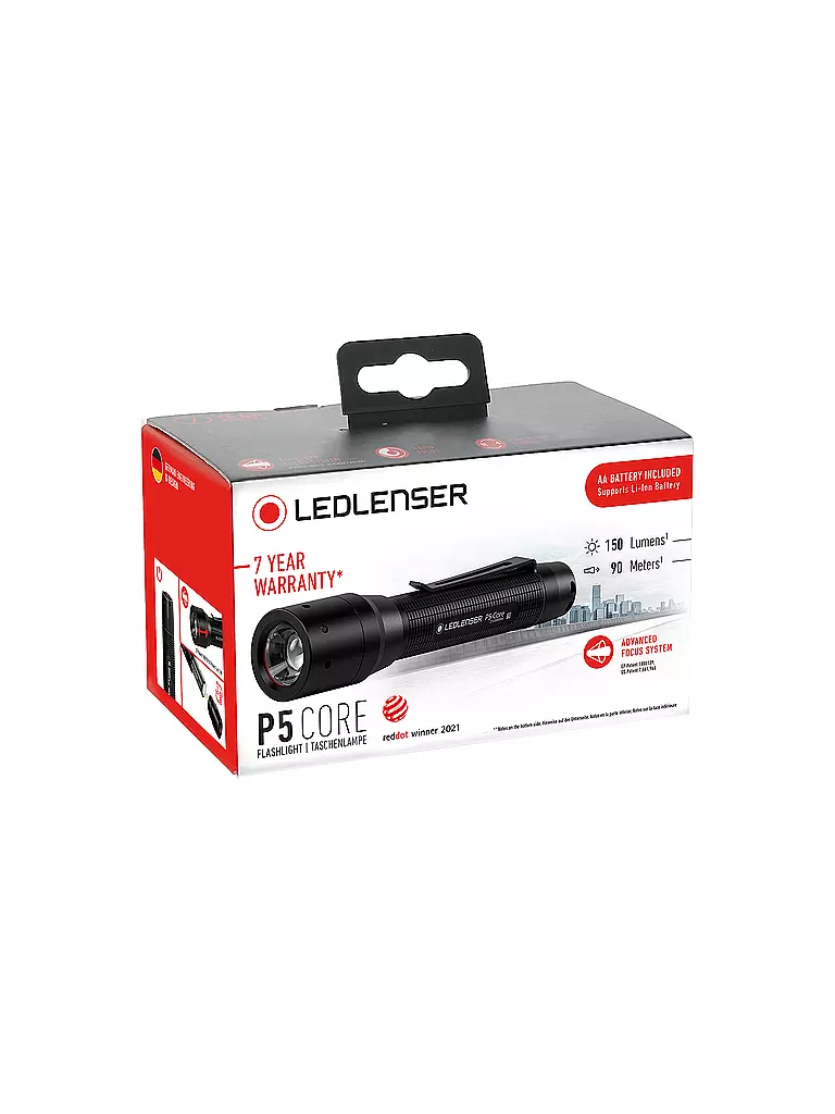 LED LENSER | Stablampe P5 Core | schwarz