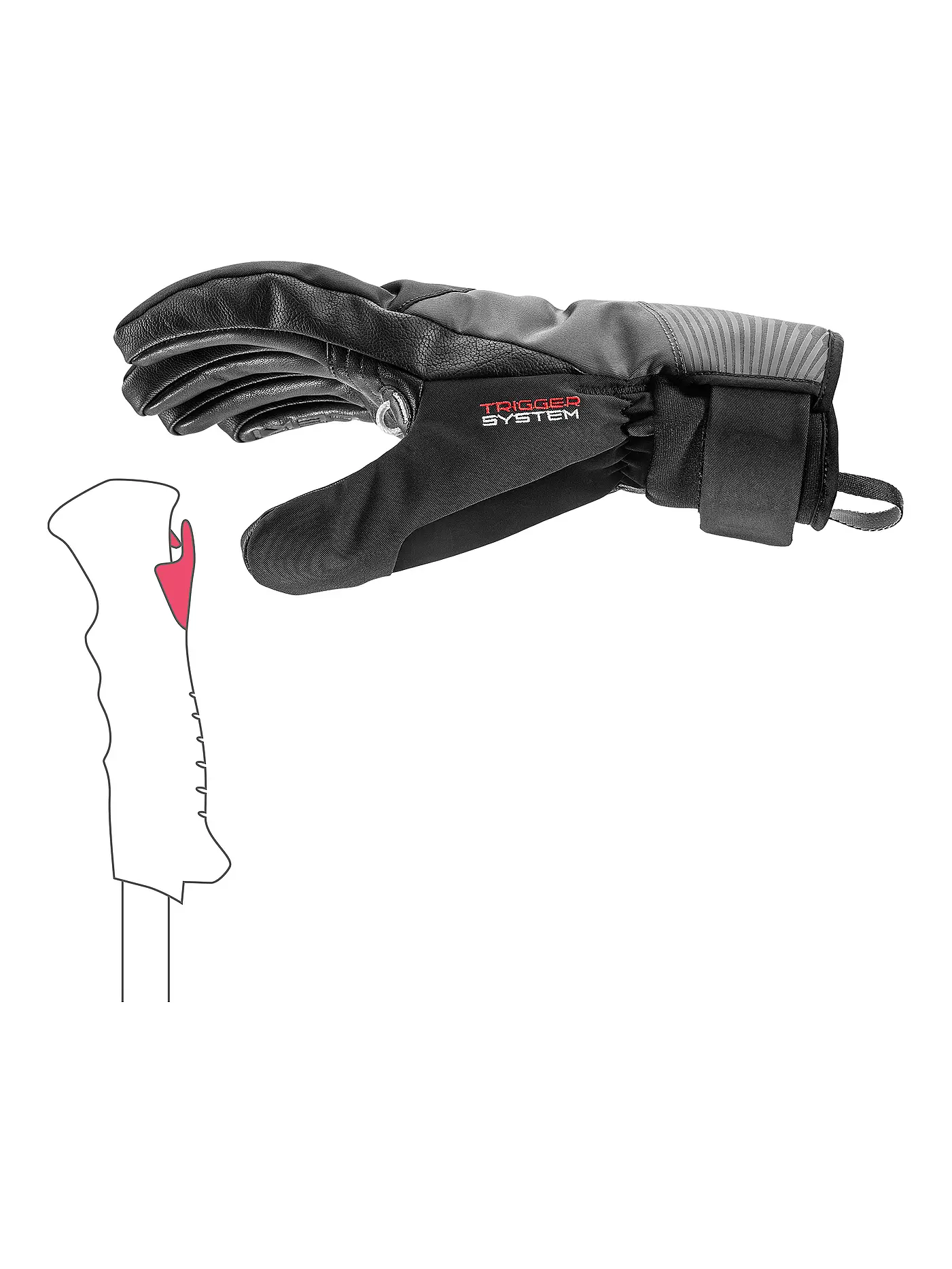 LEKI | Herren Skihandschuhe Sparrow 3D | schwarz