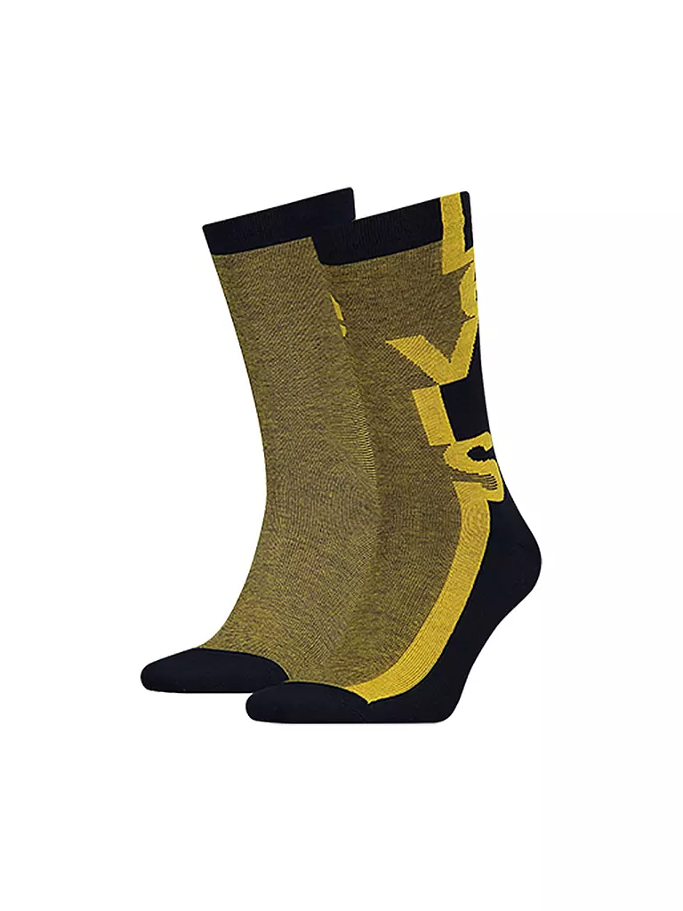 LEVI'S | Herren Socken Regular Cut Micro Stripe (2 Paar) | gelb