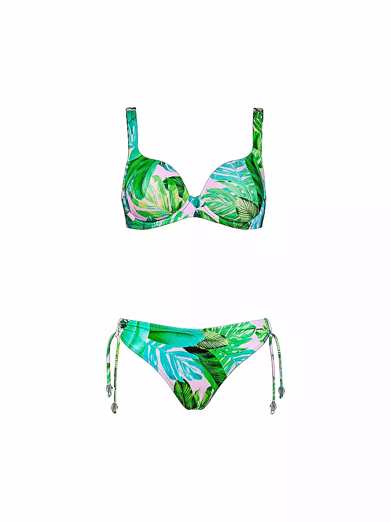 LIDEA | Damen Bikini Tropical D | grün