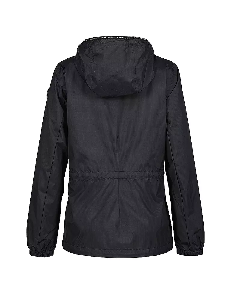 LUHTA | Damen Isojacke Isoniitty Hoodie | schwarz