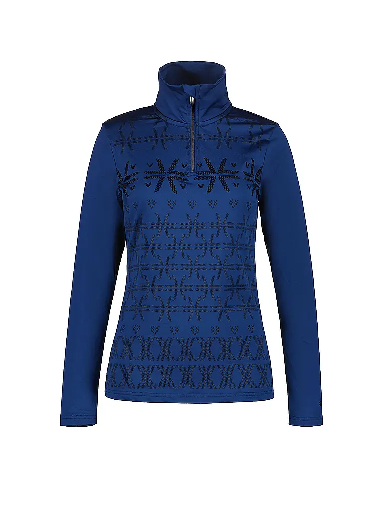 LUHTA | Damen Unterzieh Zipshirt Ahjola | blau