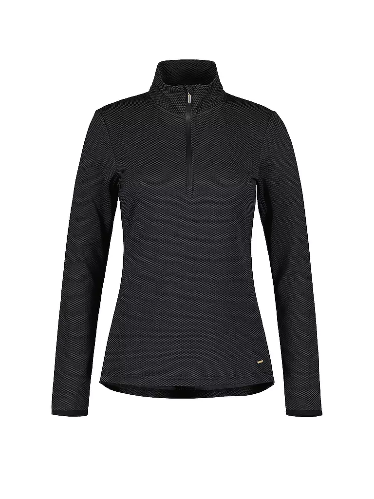 LUHTA | Damen Unterzieh Zipshirt Huikas | schwarz