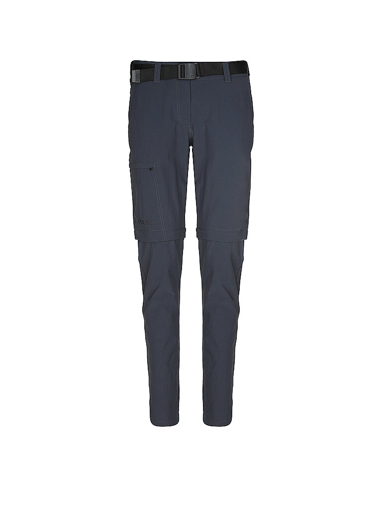 maier sports MAIER SPORTS Damen ZipOff-Wanderhose Inara Slim Zip grau | 34, grau