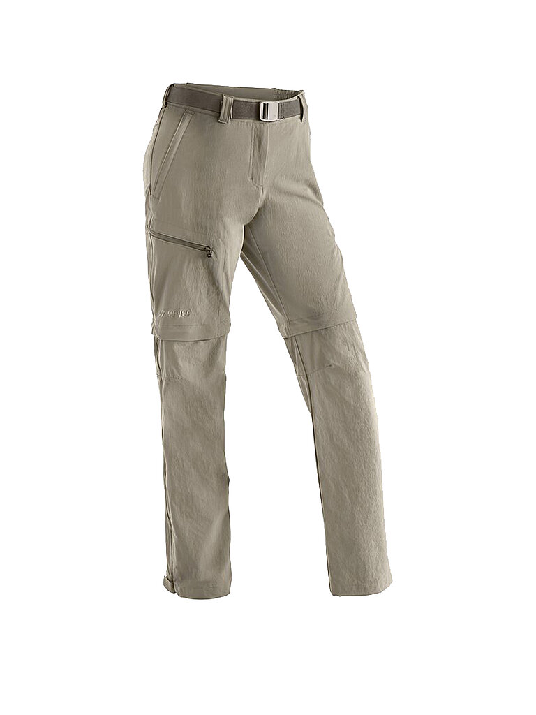 maier sports MAIER SPORTS Damen Wanderhose Nata ZipOff beige | 34, beige