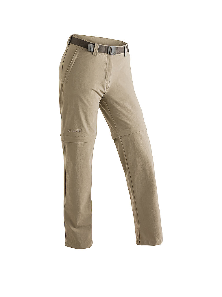 maier sports MAIER SPORTS Damen Wanderhose Nata2 ZipOff beige | 34, beige
