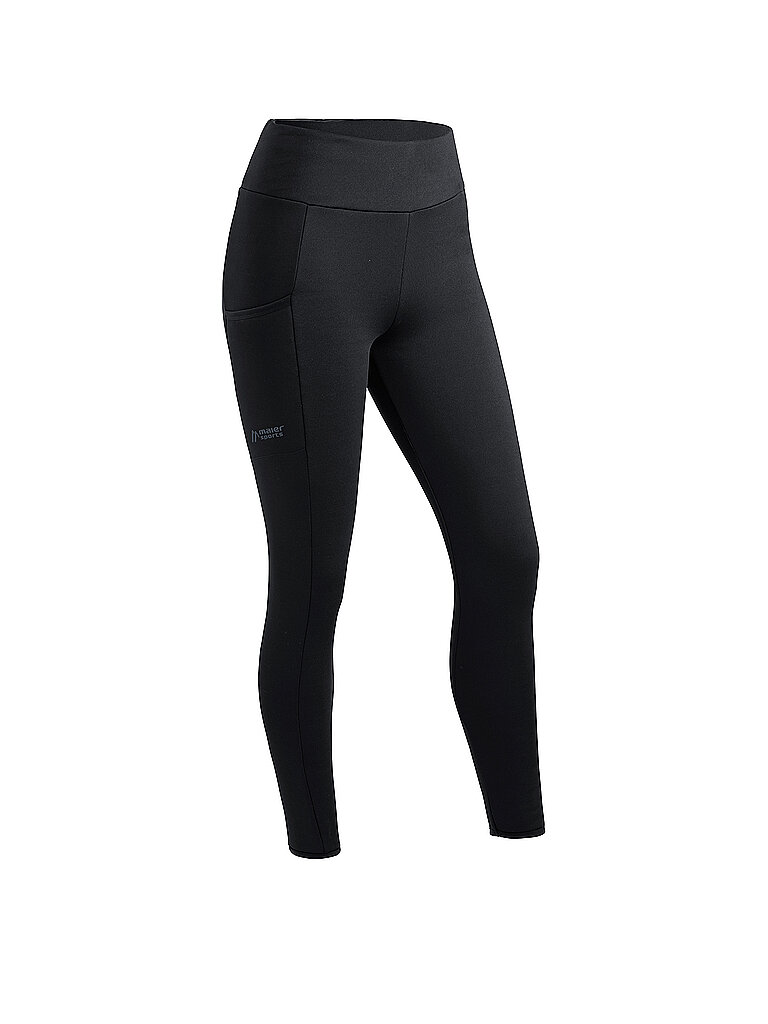 maier sports MAIER SPORTS Damen Wandertight WinterWrap schwarz | 34, schwarz