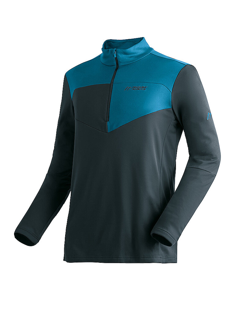maier sports MAIER SPORTS Herren Unterzieh Zipshirt Felian dunkelblau | 48, dunkelblau