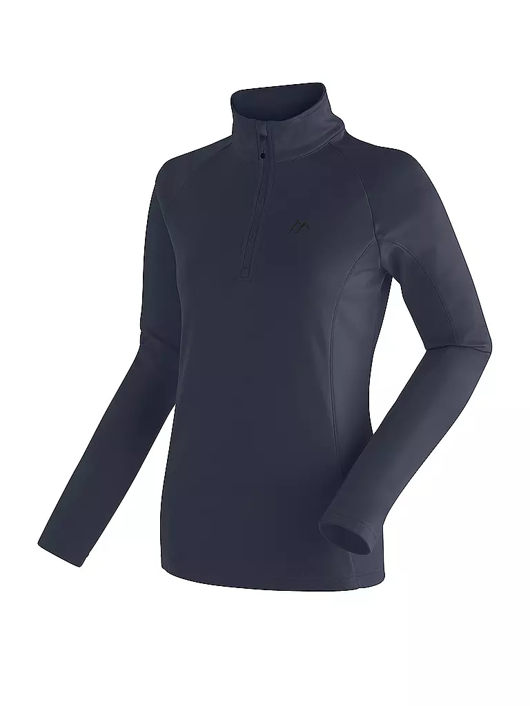 MAIER SPORTS | Damen Unterzieh Zipshirt Eva | dunkelblau