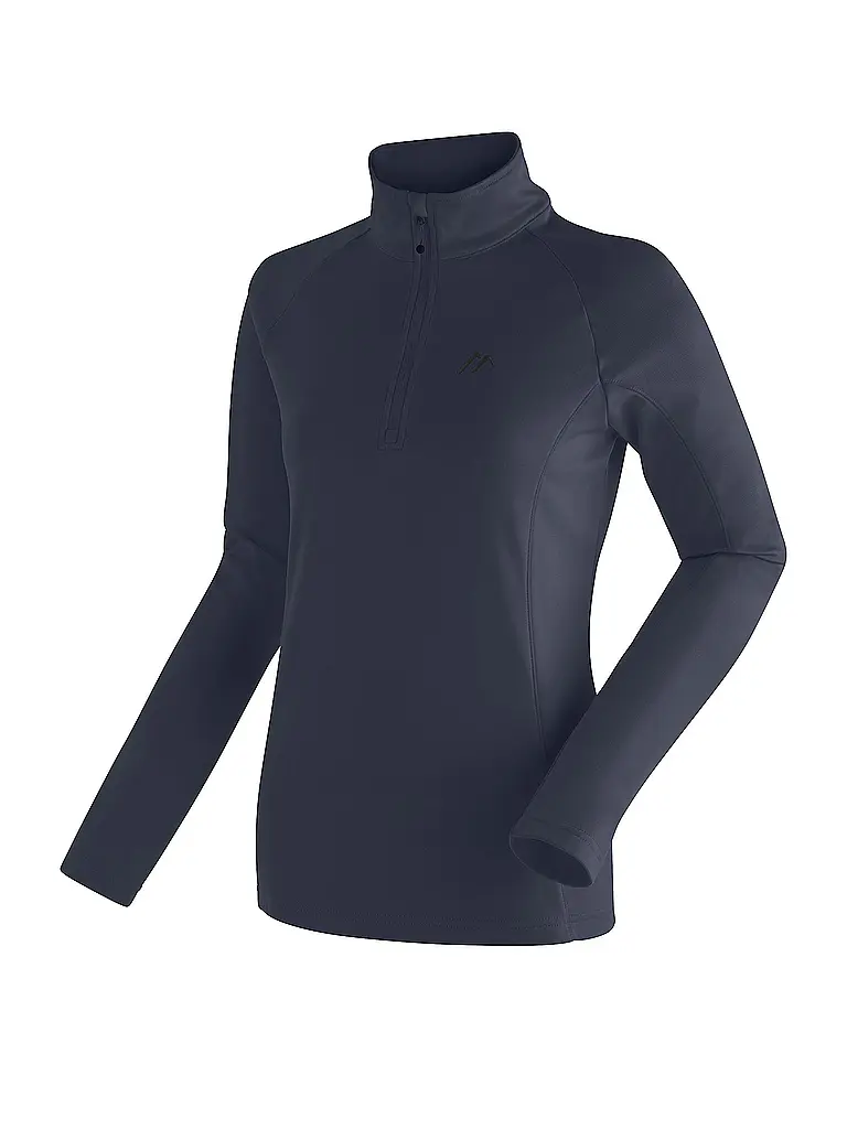 MAIER SPORTS | Damen Unterzieh Zipshirt Eva | Dunkelblau