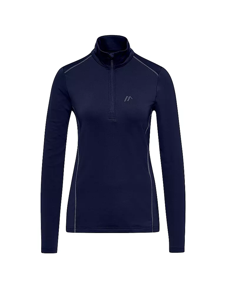 MAIER SPORTS | Damen Unterzieh Zipshirt Jenna | dunkelblau