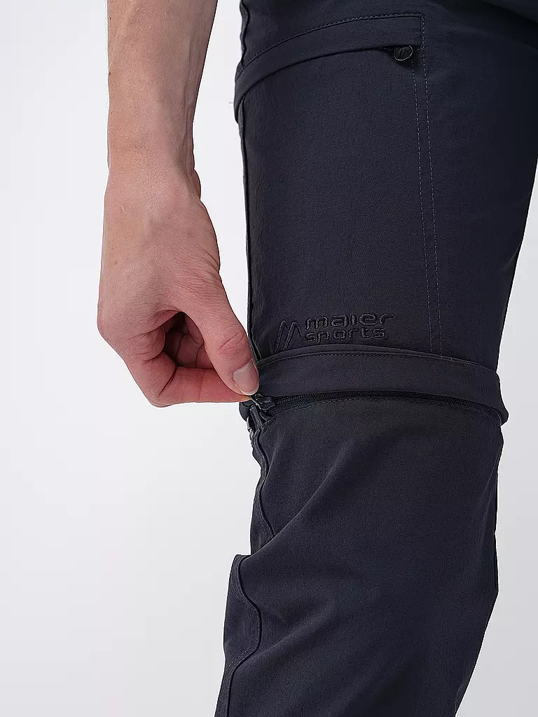 MAIER SPORTS | Damen ZipOff-Wanderhose Inara Slim Zip | schwarz