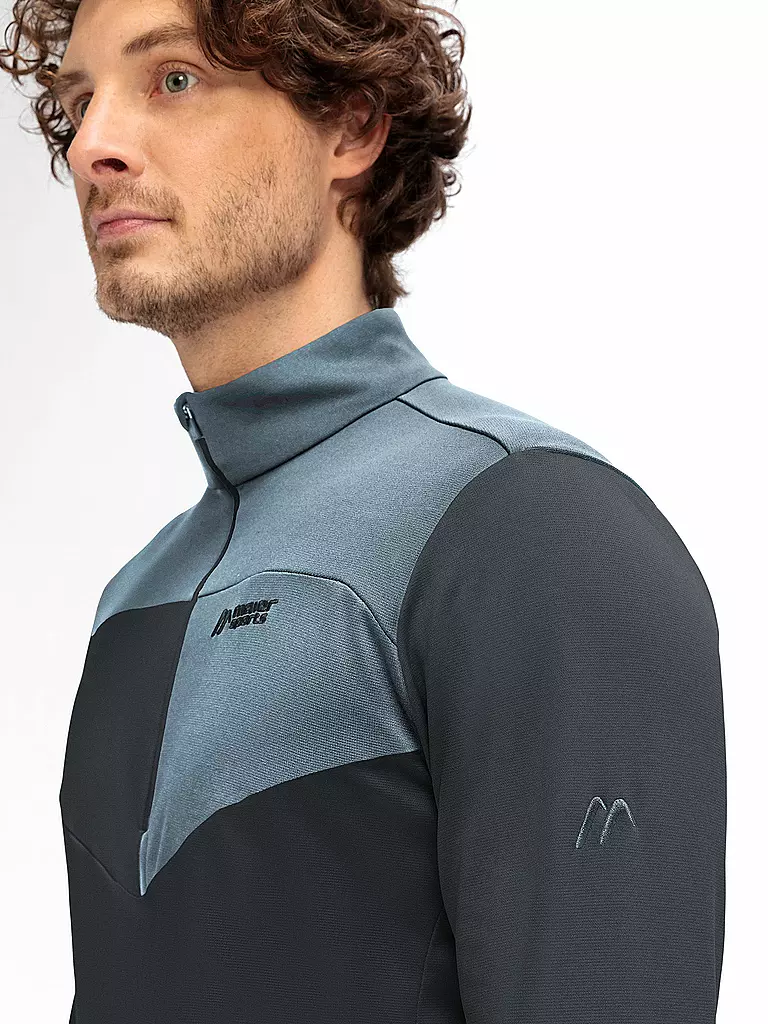 MAIER SPORTS | Herren Unterzieh Zipshirt Felian | hellbraun