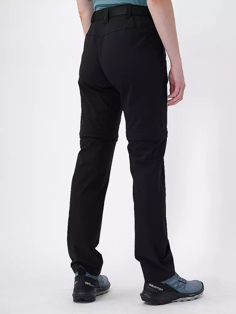 MAIER | Damen Wanderhose Nata2 ZipOff | schwarz