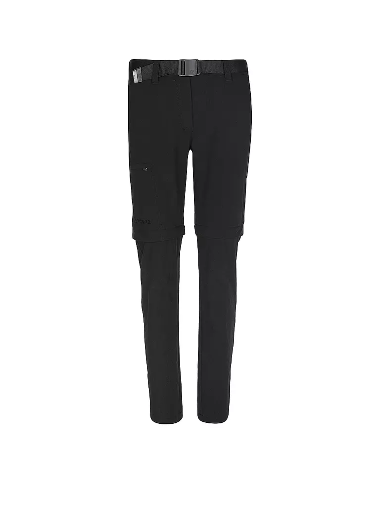 MAIER | Damen ZipOff-Wanderhose Inara Slim Zip | schwarz