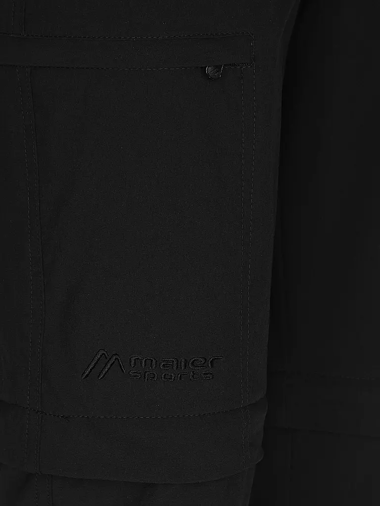 MAIER | Damen ZipOff-Wanderhose Inara Slim Zip | schwarz