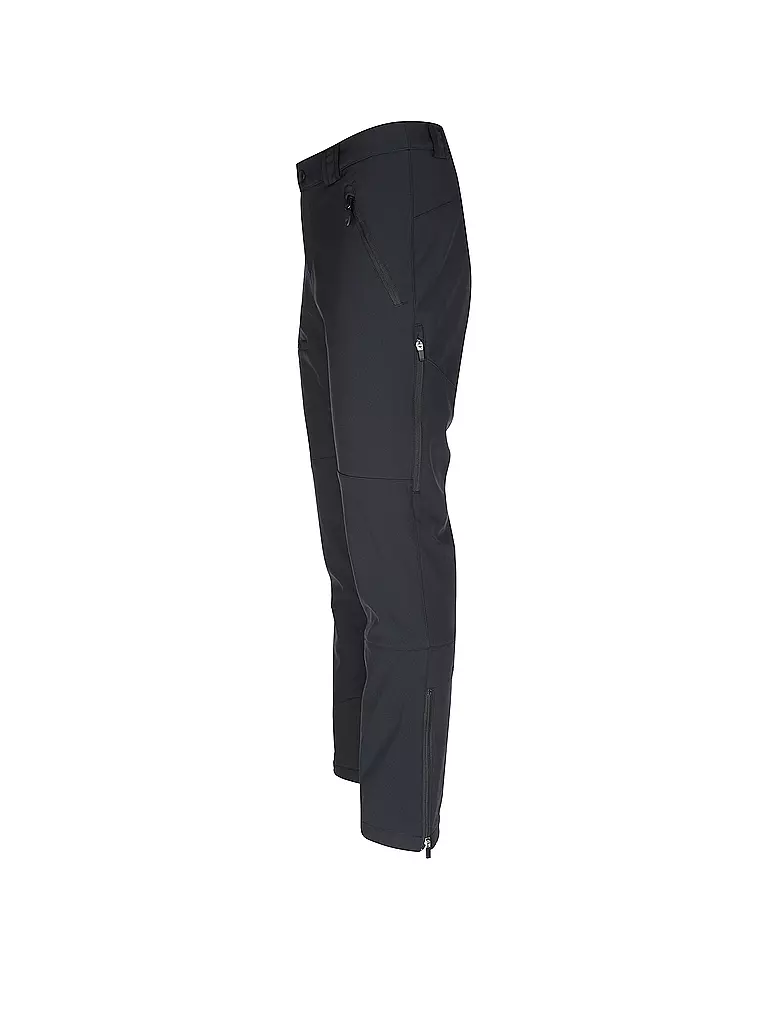 MAIER | Herren Softshell Wanderhose Adakit | schwarz