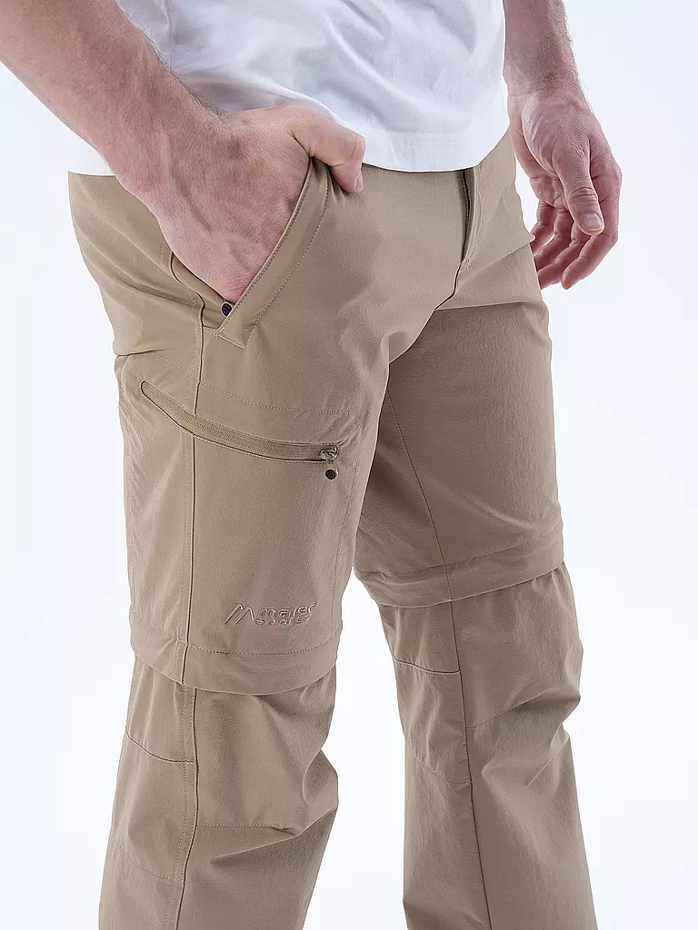 MAIER | Herren Wanderhose Tajo2 ZipOff  | beige