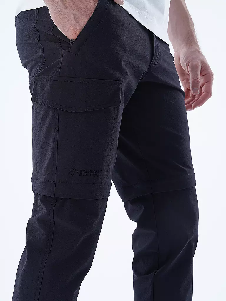 MAIER | Herren Wanderhose Torid Slim ZipOff | dunkelblau