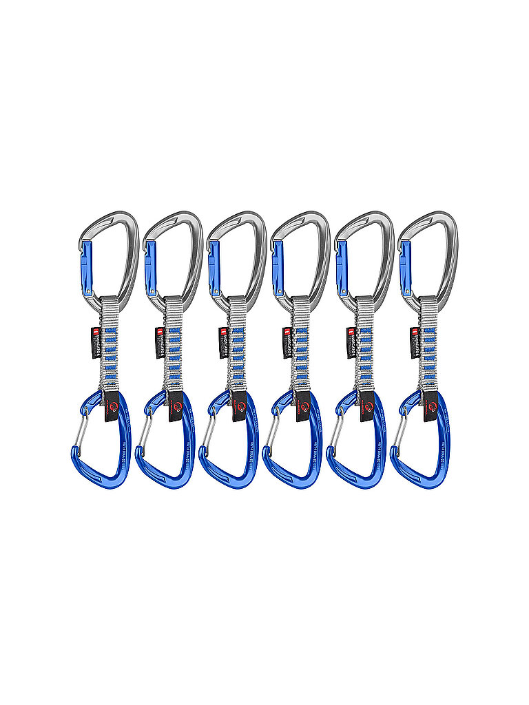 mammut MAMMUT 6er Pack Crag Keylock Wire 10 cm Indicator Express Set silber, silber