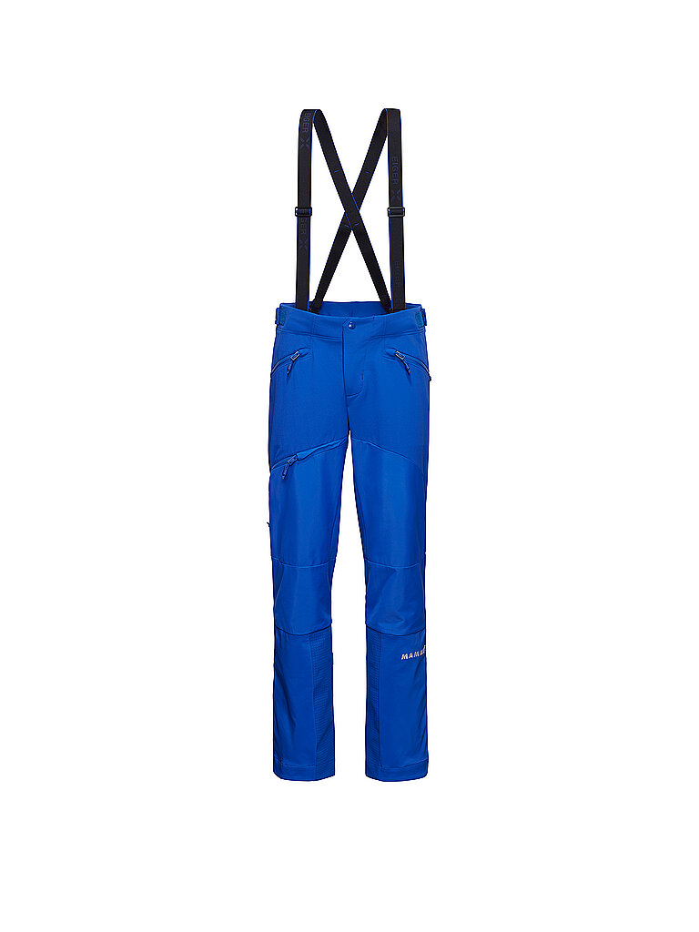 mammut MAMMUT Herren Softshell Tourenhose Eiger Nordwand Pro mit Träger blau | 48, blau