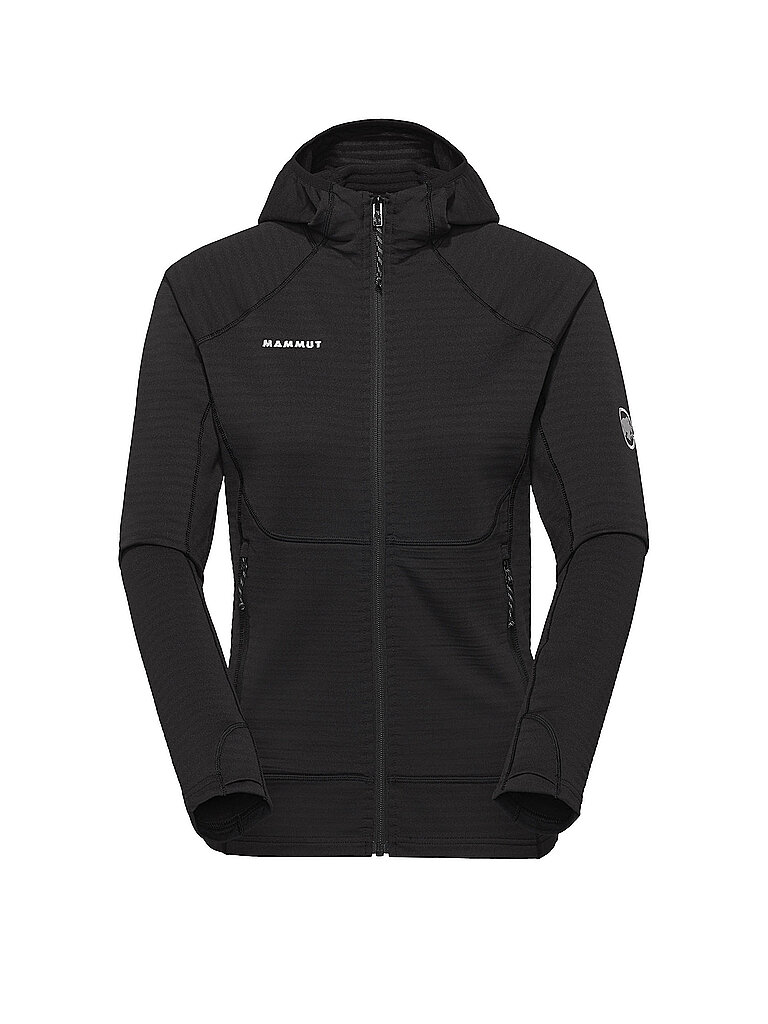 mammut MAMMUT Damen Fleecejacke Taiss Hoodie schwarz | S, schwarz