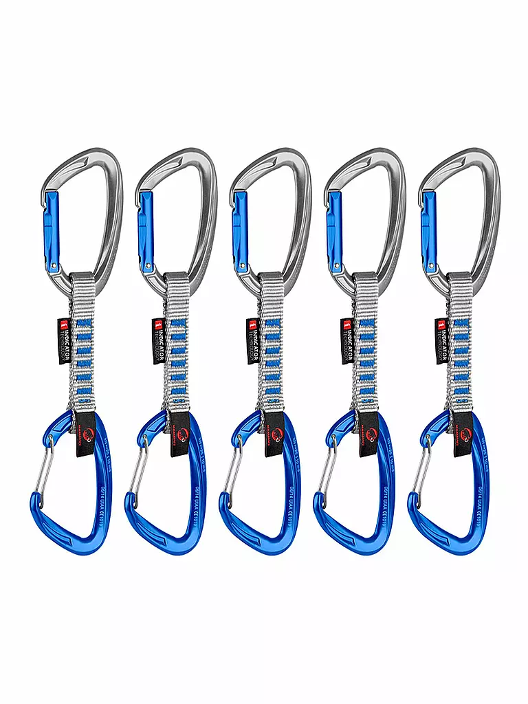 MAMMUT | 5er Pack Crag Indicator Wire Express Set | grau