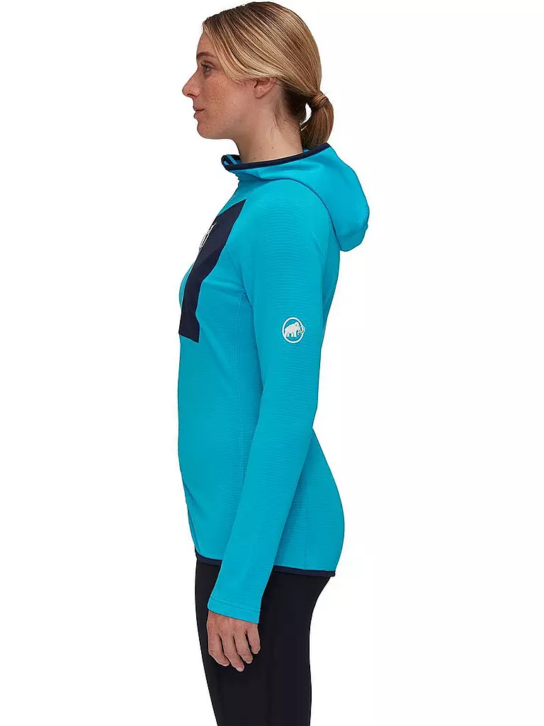 MAMMUT | Damen Fleecejacke Aenergy Light ML Hoodie | hellblau