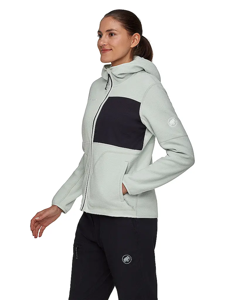 MAMMUT | Damen Fleecejacke Tamaro Hoodie | hellgrün