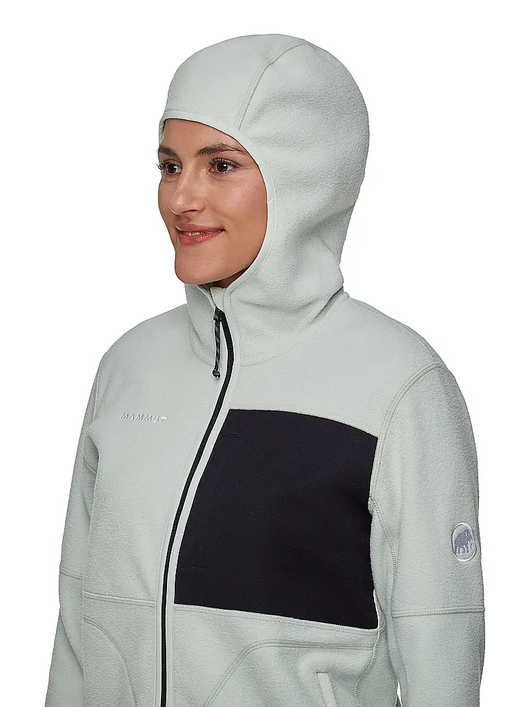 MAMMUT | Damen Fleecejacke Tamaro Hoodie | hellgrün