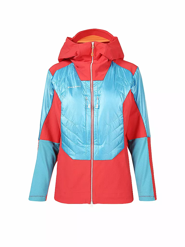 MAMMUT | Damen Hybridjacke Eisfeld SO Hybrid Hooded | rot