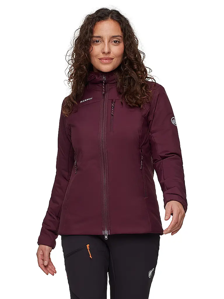 MAMMUT | Damen Isojacke Rime Hoodie | dunkelrot