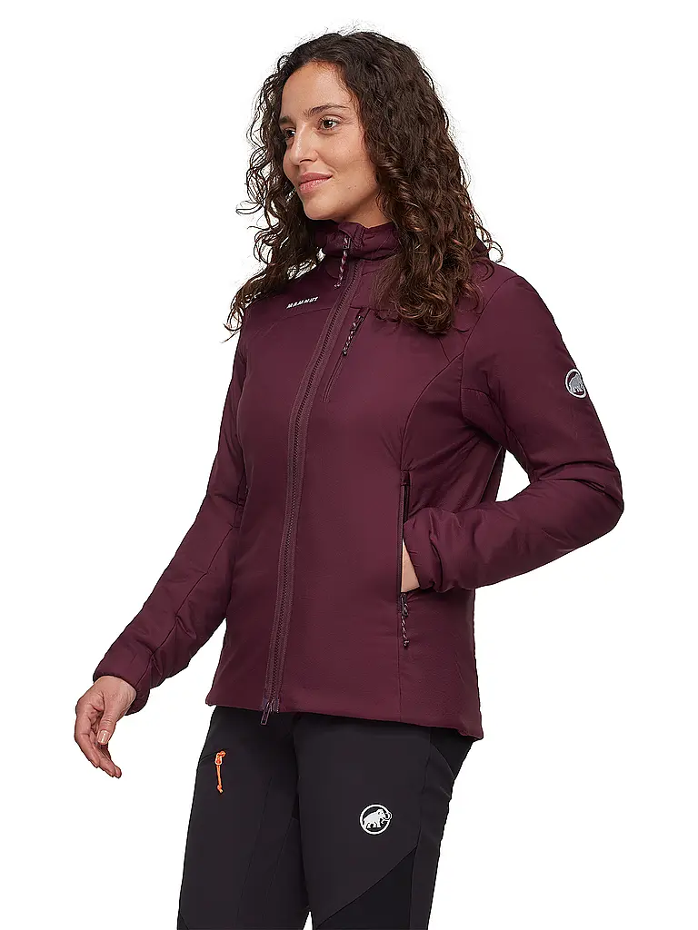 MAMMUT | Damen Isojacke Rime Hoodie | dunkelrot