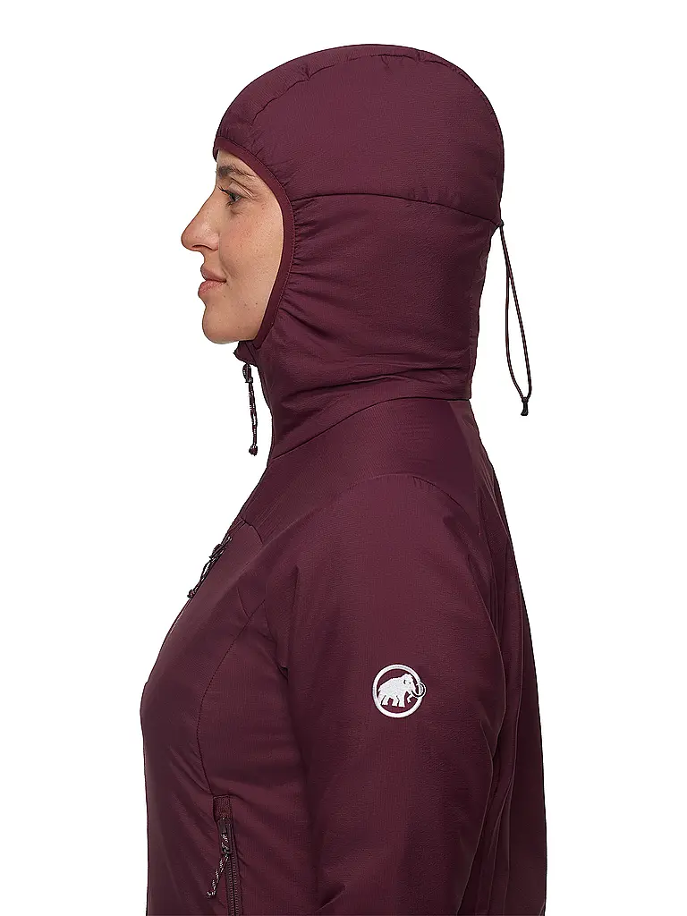 MAMMUT | Damen Isojacke Rime Hoodie | dunkelrot