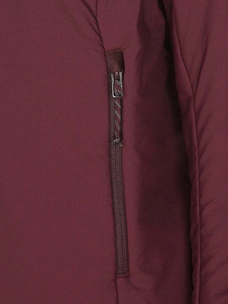 MAMMUT | Damen Isojacke Rime Hoodie | dunkelrot