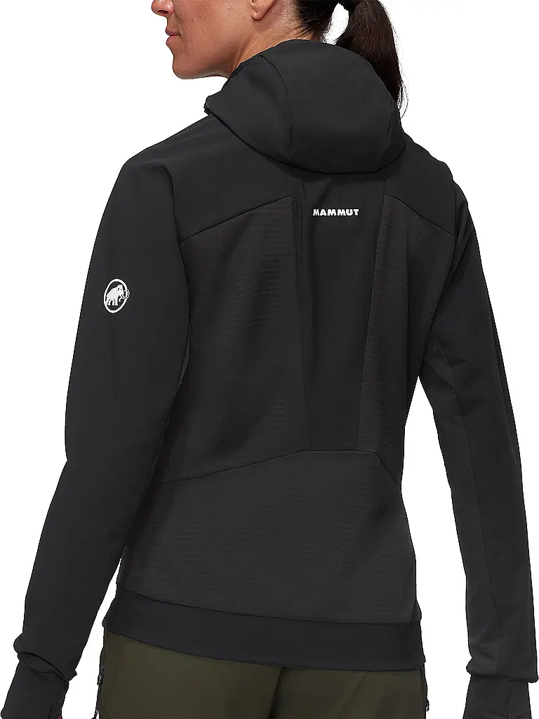 MAMMUT | Damen Softshell Hybridjacke Aenergy SO Hooded | schwarz