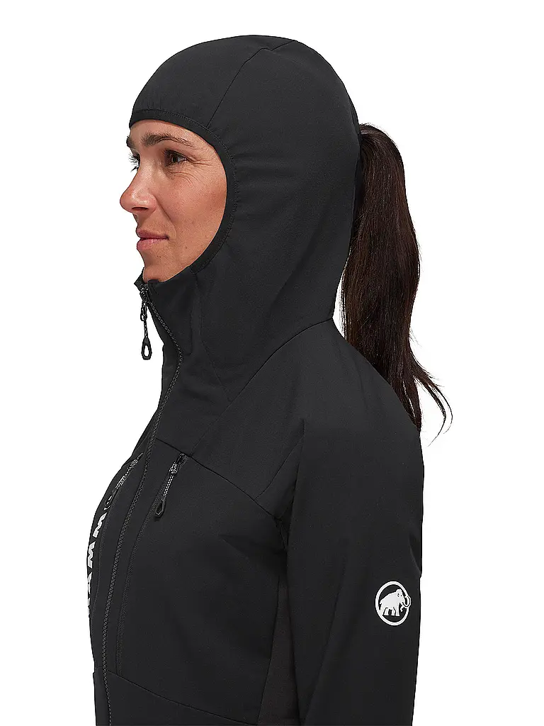 MAMMUT | Damen Softshell Hybridjacke Aenergy SO Hooded | schwarz