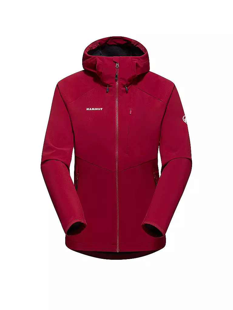 MAMMUT | Damen Softshelljacke Ultimate Comfort | dunkelrot