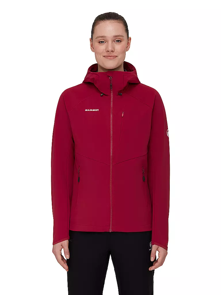 MAMMUT | Damen Softshelljacke Ultimate Comfort | dunkelrot