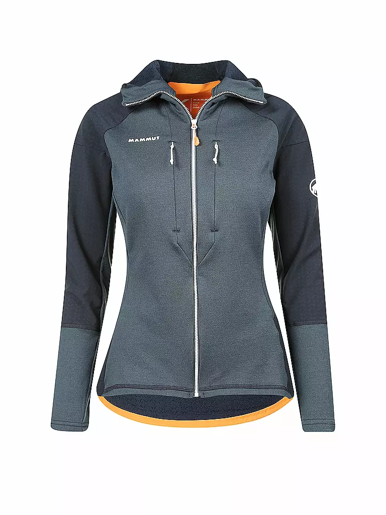 MAMMUT | Damen Touren Fleecejacke Eiswand Advanced ML Hooded | blau