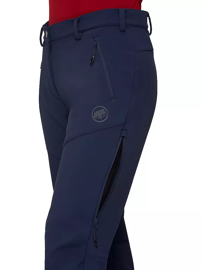 MAMMUT | Damen Wander Softshellhose Winter Hiking | dunkelblau