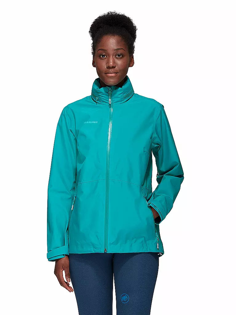 MAMMUT | Damen Wanderjacke Ayako Tour Hooded GTX | türkis