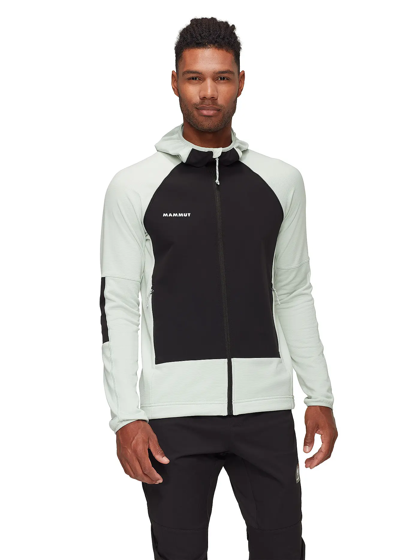 MAMMUT | Herren Fleecejacke Massone Hoodie | hellgrün