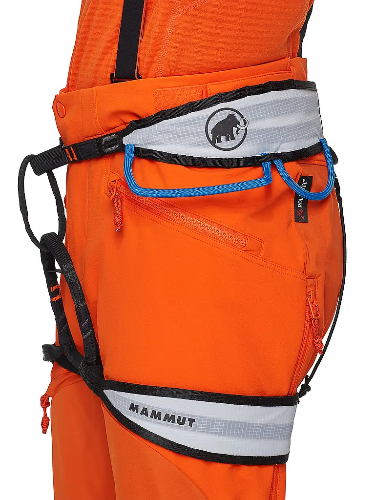 MAMMUT | Herren Softshell Tourenhose Eiger Nordwand Pro mit Träger | orange