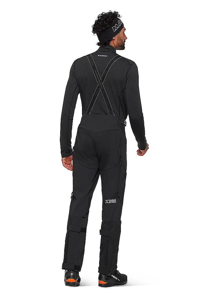 MAMMUT | Herren Softshell Tourenhose Eiger Nordwand Pro mit Träger | schwarz