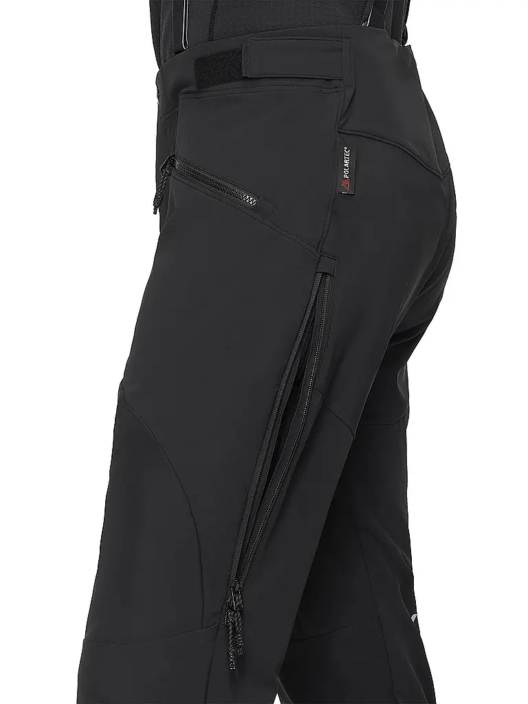 MAMMUT | Herren Softshell Tourenhose Eiger Nordwand Pro mit Träger | schwarz