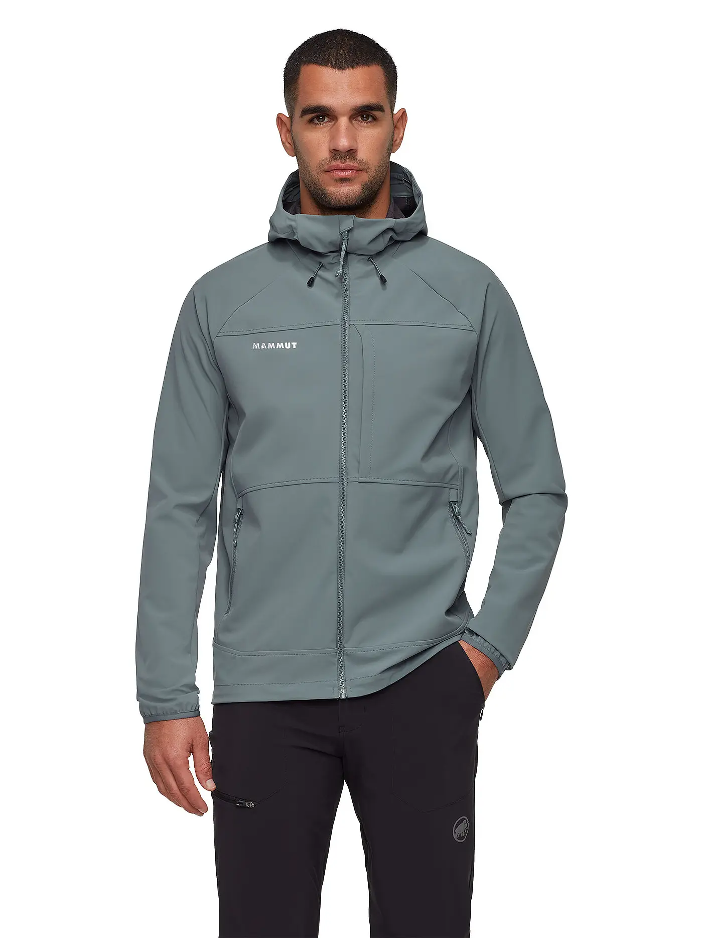 MAMMUT | Herren Softshelljacke Ultimate Comfort Hoodie | silber