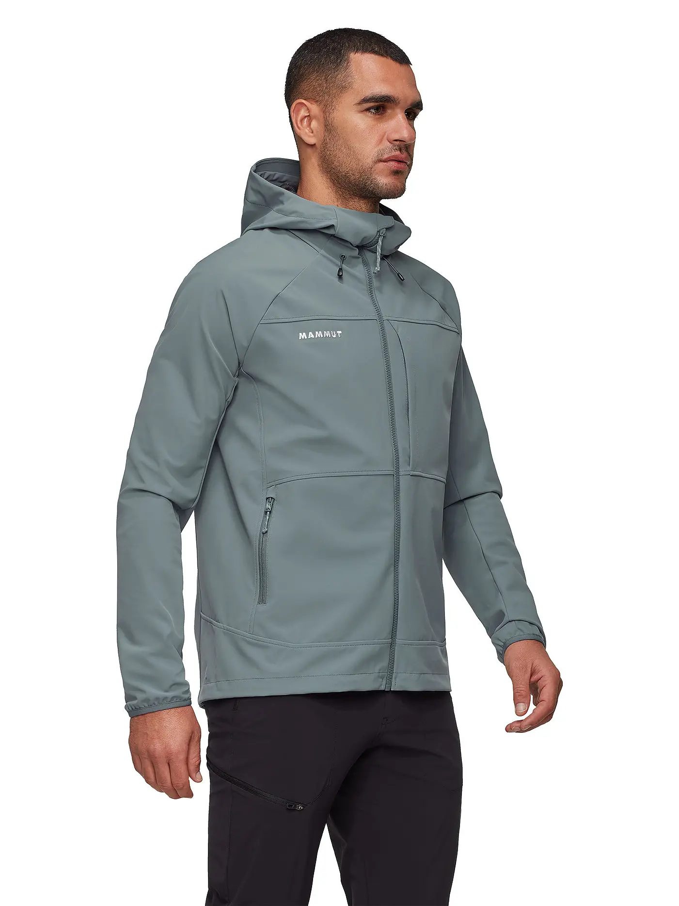 MAMMUT | Herren Softshelljacke Ultimate Comfort Hoodie | silber