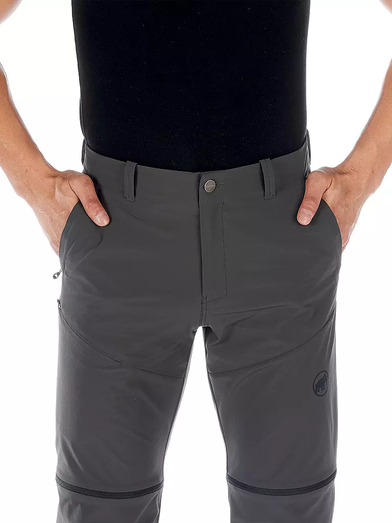 MAMMUT | Herren ZipOff Wanderhose Runbold | schwarz